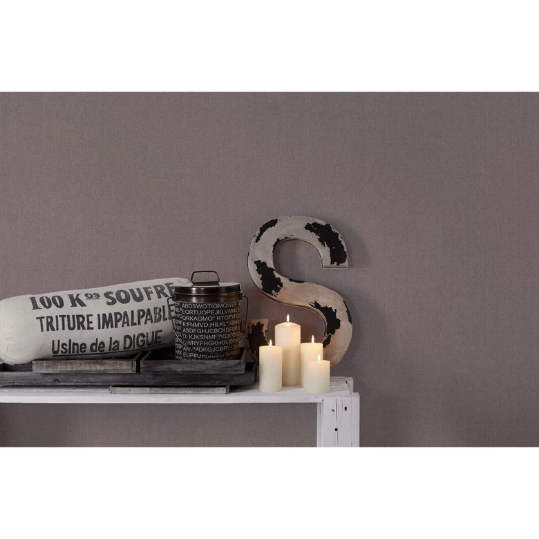 Livingwalls Vliestapete Hygge Unitapete einfarbig braun 