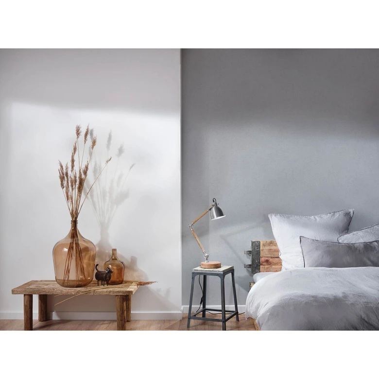 Livingwalls Unitapete Titanium 3 Vliestapete einfarbig grau 