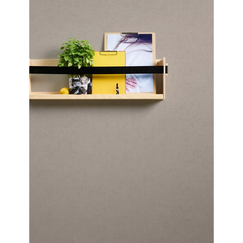 Livingwalls Unitapete Titanium 3 Vliestapete graubraun metallic 
