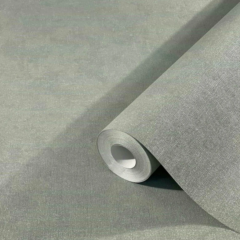 Papier peint uni, papier peint intissé Nuances de vert 