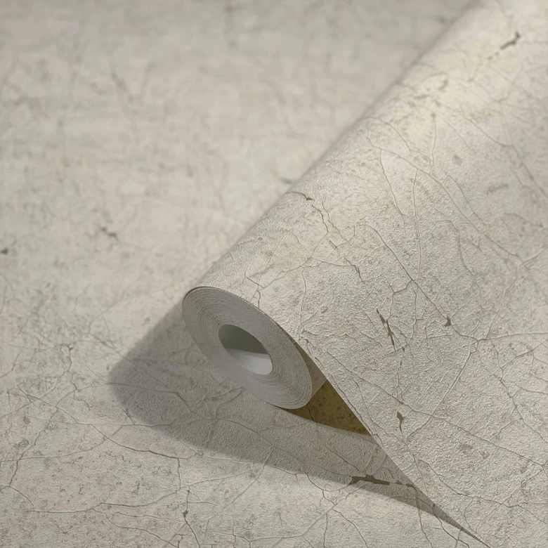 Vliestapete mit feiner chaotischer Linienoptik beige Struktur 