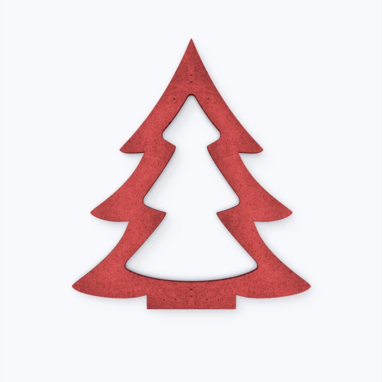 MDF-Holzdeko Tannenbaum 02 