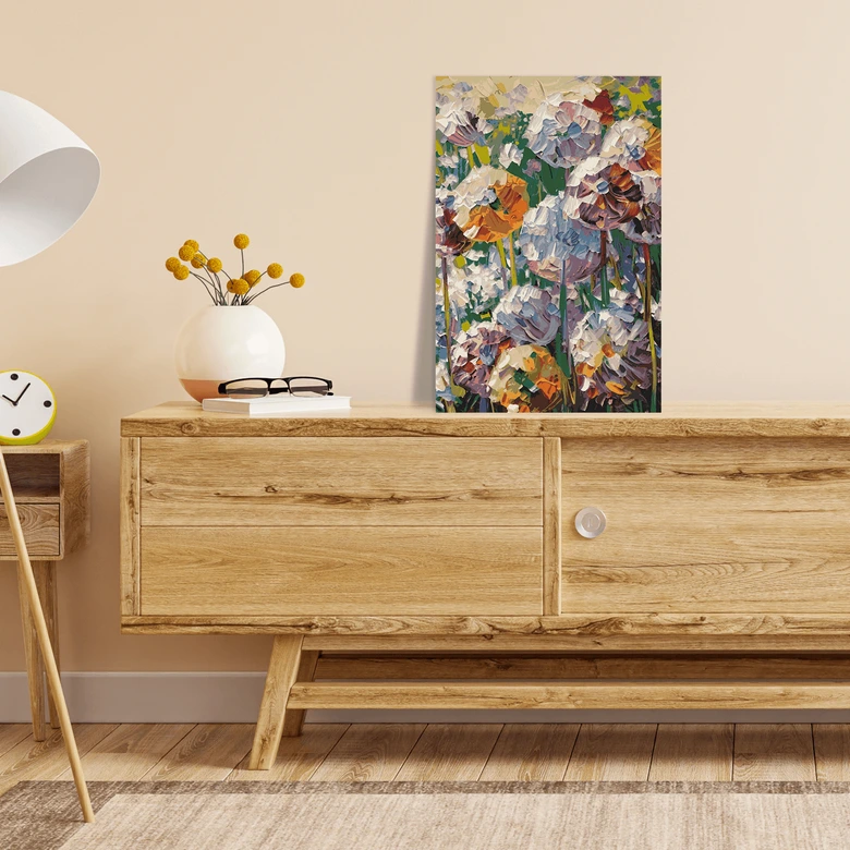 Malen nach Zahlen Leinwandbild - Blumen Paradiso  