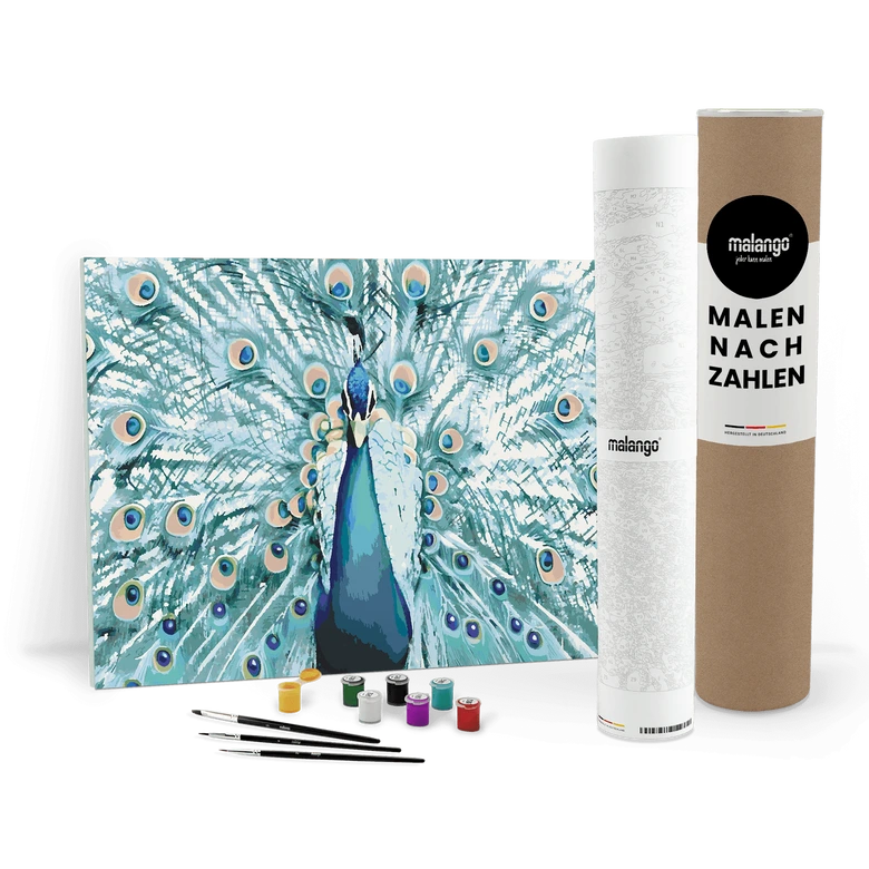 Malen nach Zahlen Leinwandbild - Pfau Philippe  