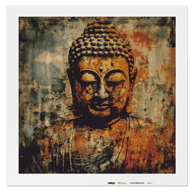 Malen nach Zahlen Leinwandbild - Buddha Bansa  