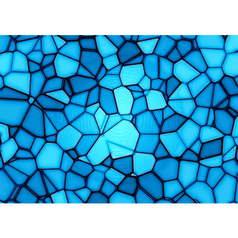 Möbelfolie, Dekofolie - abwischbar - Blaues Mosaik 