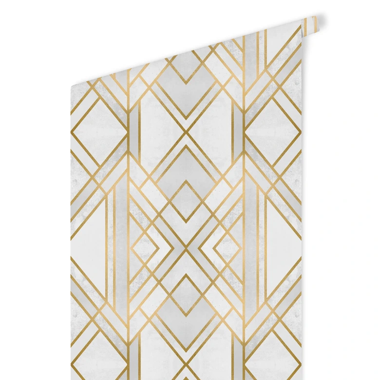 Mustertapete Fredriksson - Art-Deco: Goldene Geometrie 