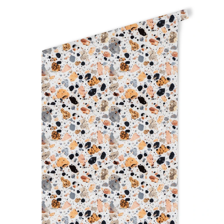 Mustertapete Bunte Terrazzo Steine - Treechild 