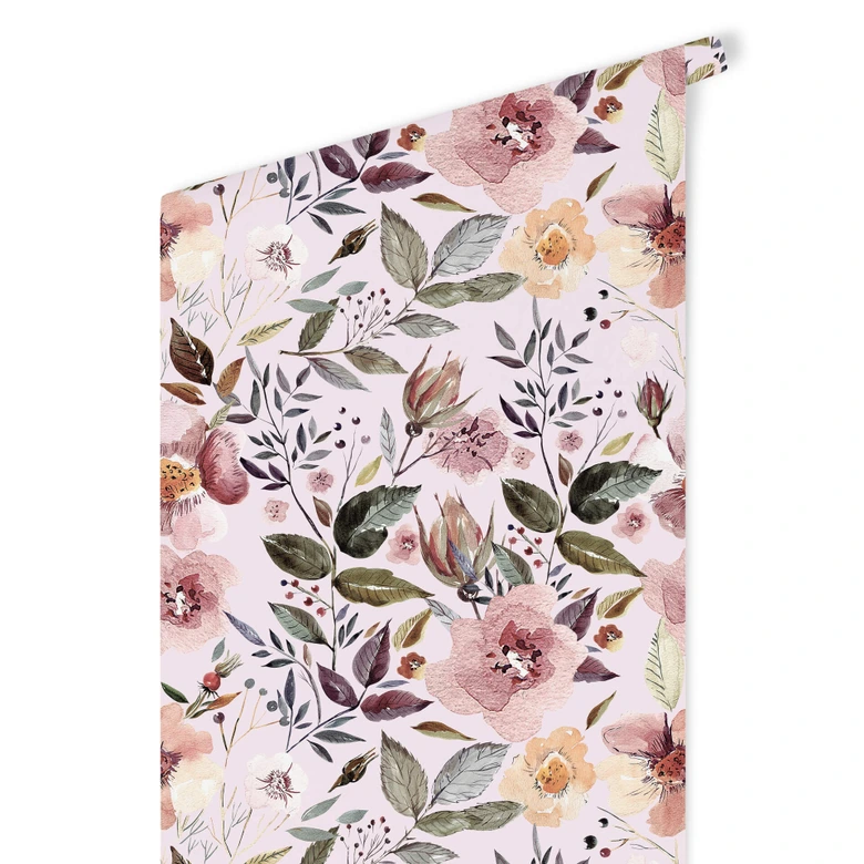 Mustertapete UN Designs - Blüten in Aquarell 