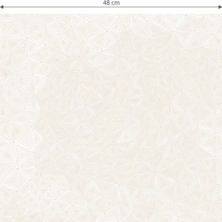 Mustertapete - abstrakte Dreiecke - beige 
