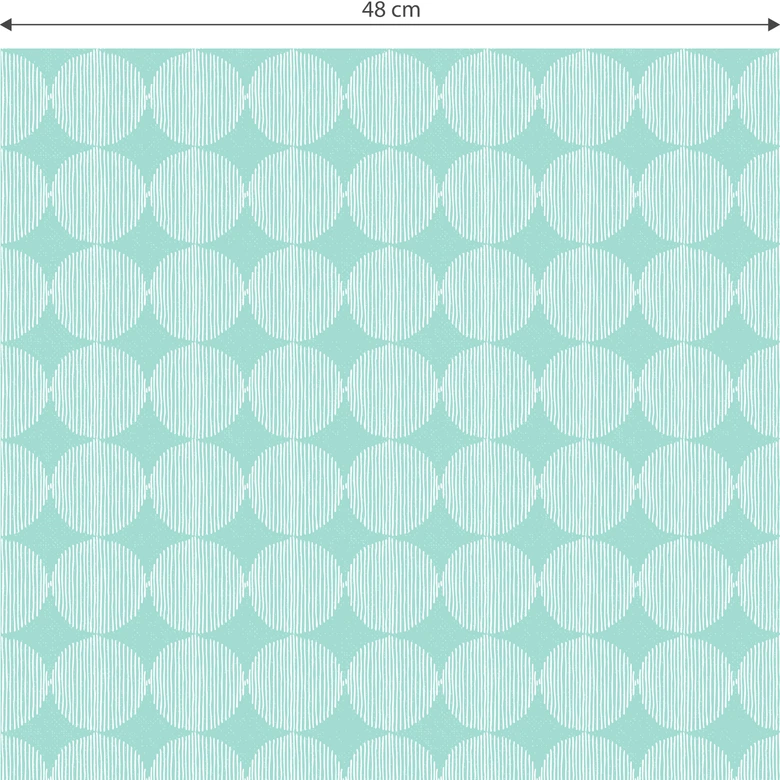Mustertapete - abstrakte Kreise 02 - mint 