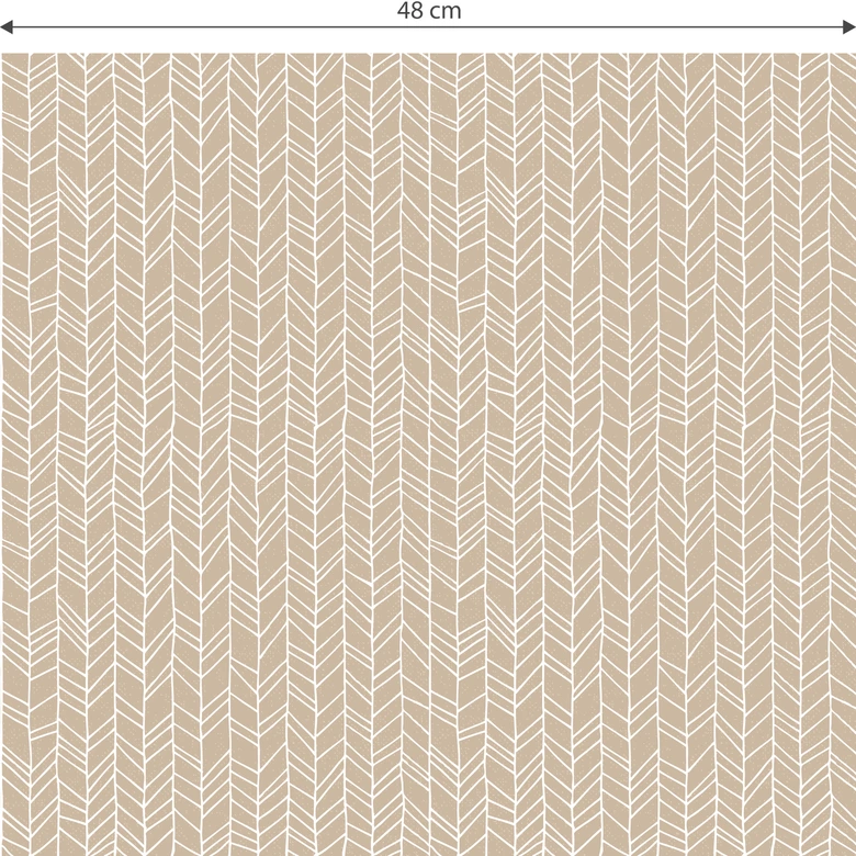 Mustertapete - abstrakte Linien - beige 