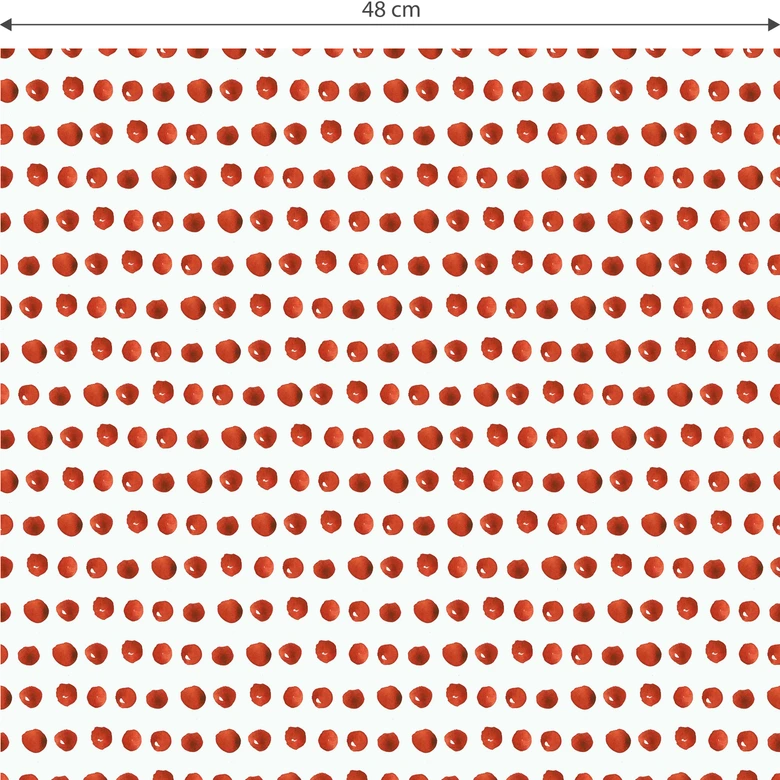 Patroonbehang – Aquarel Dots 01 – rood 