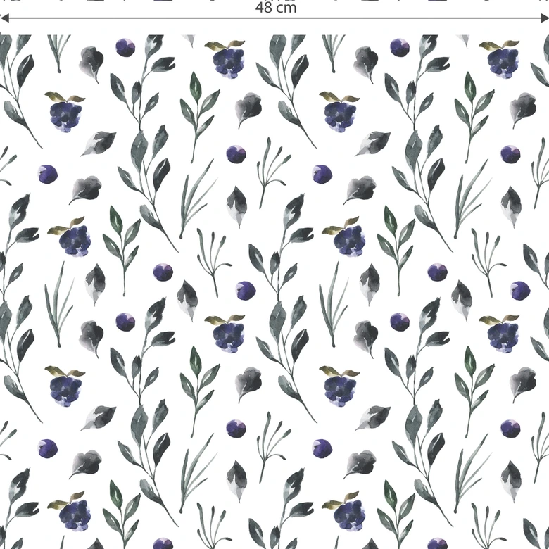Mustertapete Blueberries 