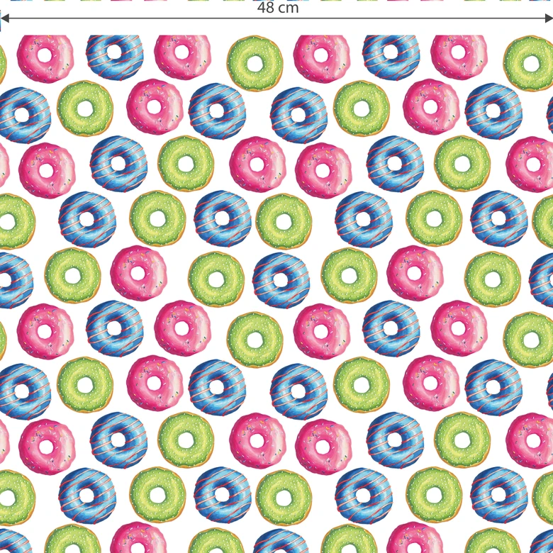 Patroonbehang Donuts  