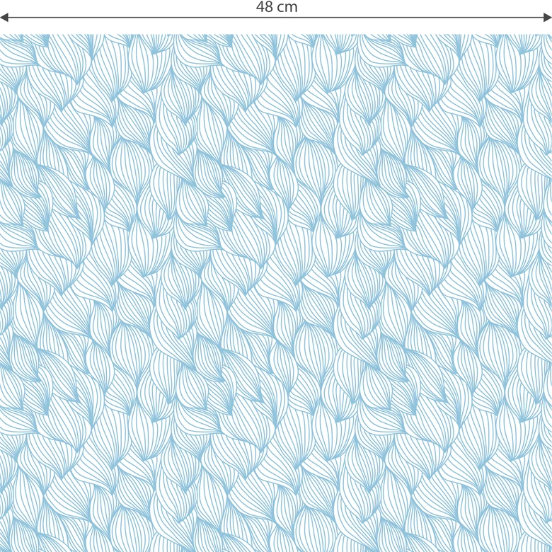 Mustertapete - Grafische Wellen - blau 