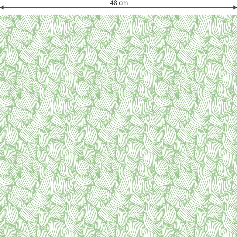 Patroonbehang – Grafische Golven – groen 