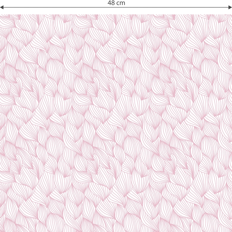 Mustertapete - Grafische Wellen -rosa 