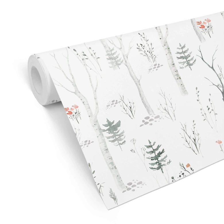 Mustertapete Kvilis - Birkenwald 