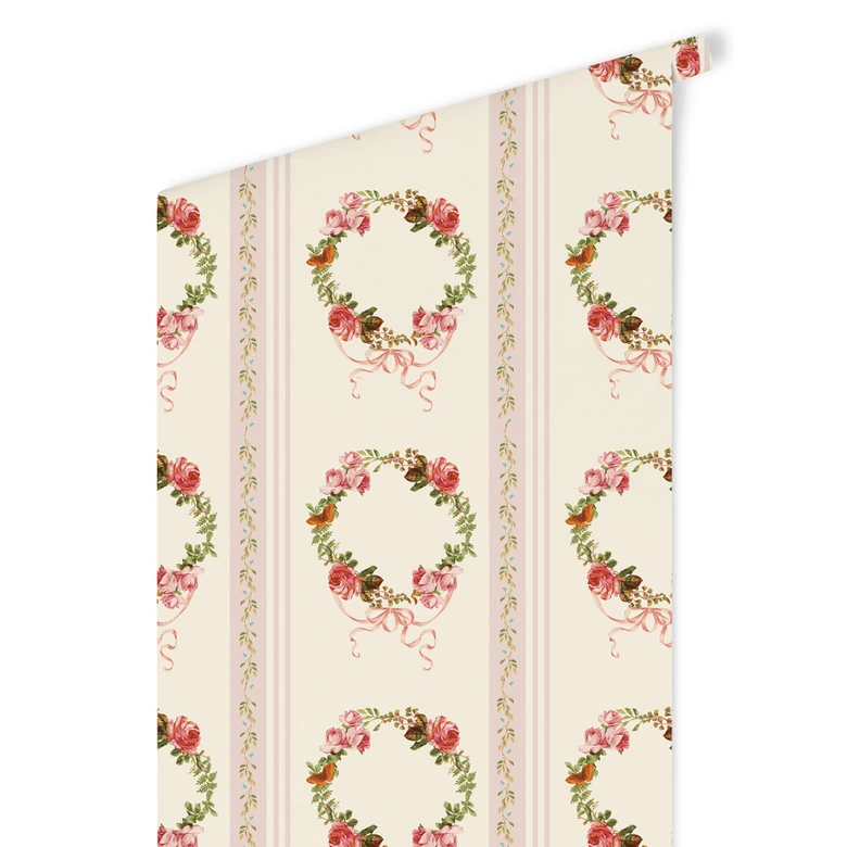 Papier peint à motifs UN Designs - Roses vintages 