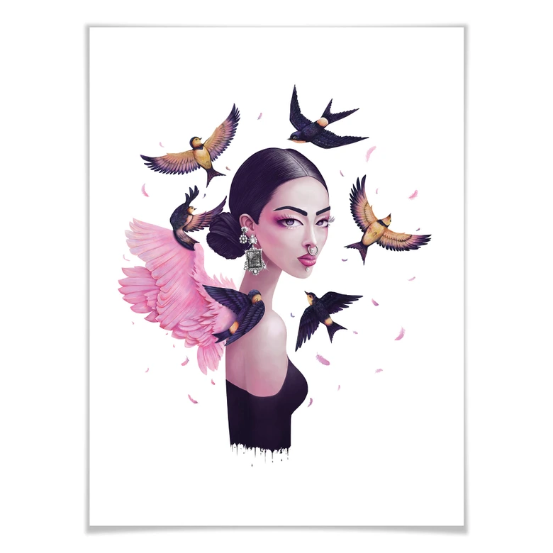 Poster Korenkova - Boho Girl 1 