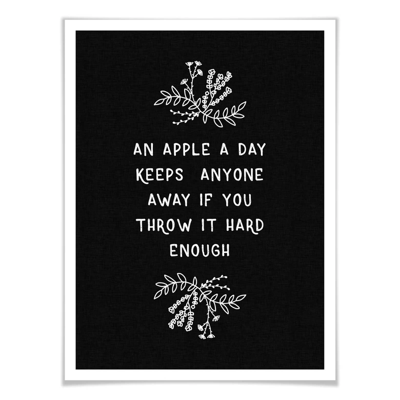 Póster Orara Studio - Una manzana al día 