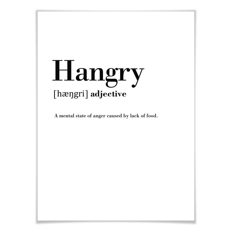 Poster Grammatik - Hangry 