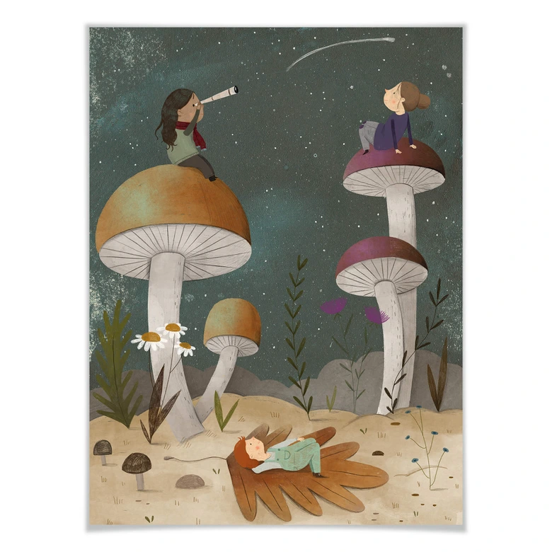 Poster Loske - Etoiles dans le ciel 