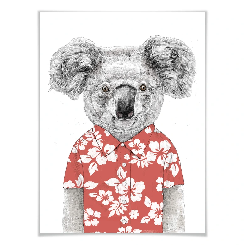 Póster Solti - Koala en verano 
