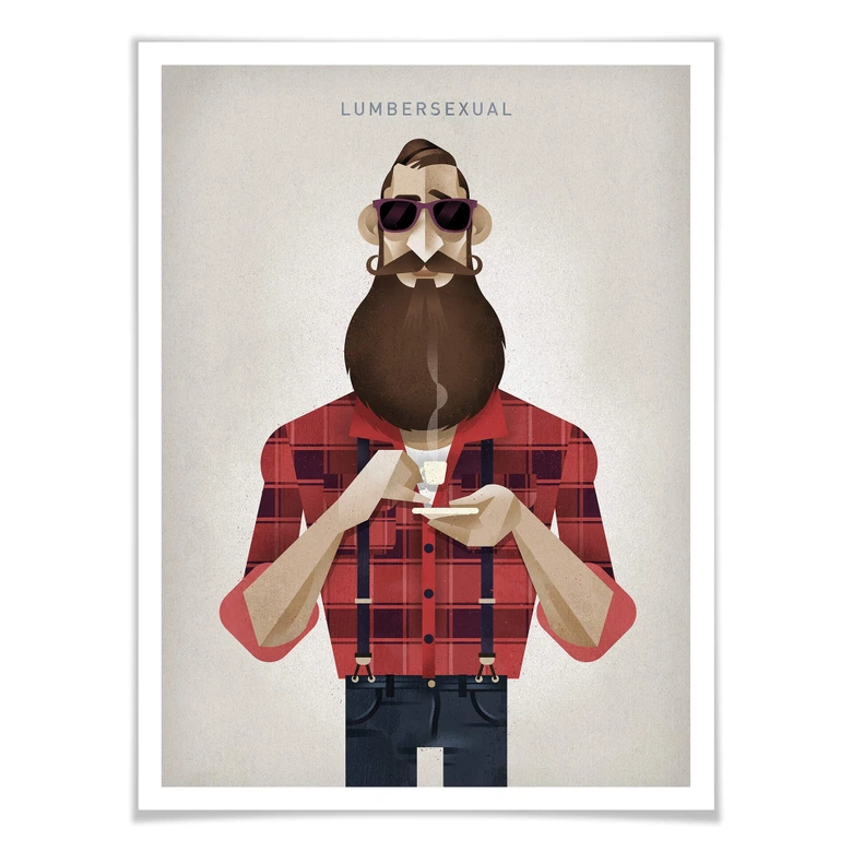 Poster Braun - Lumbersexual 