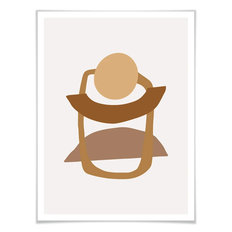 Póster Abstracción en equilibrio 