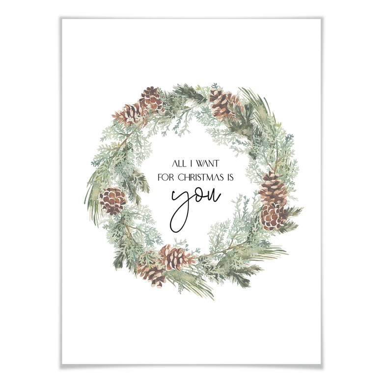 Poster All I want for Christmas is you 