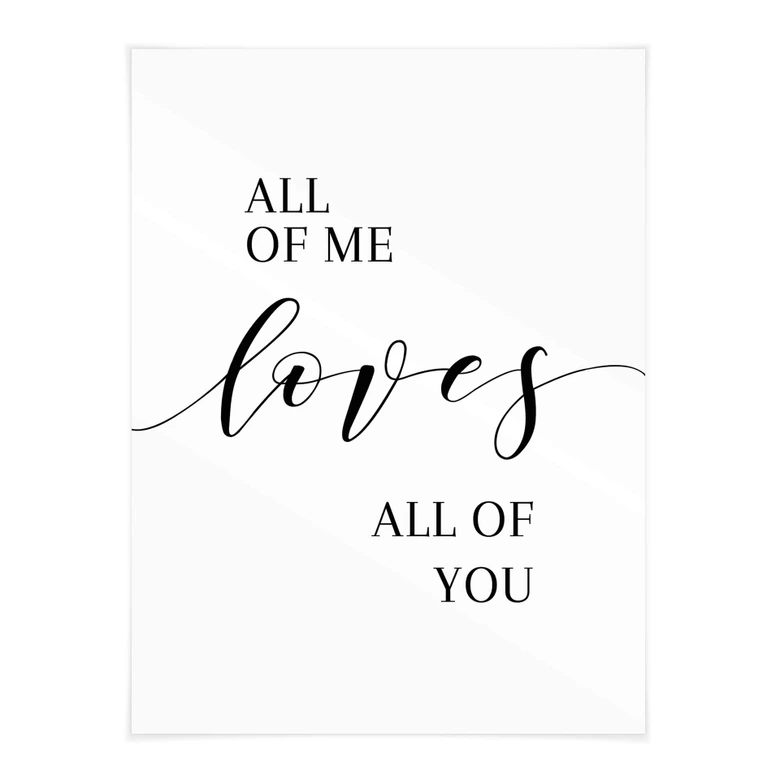 Poster All of me loves all of you 
