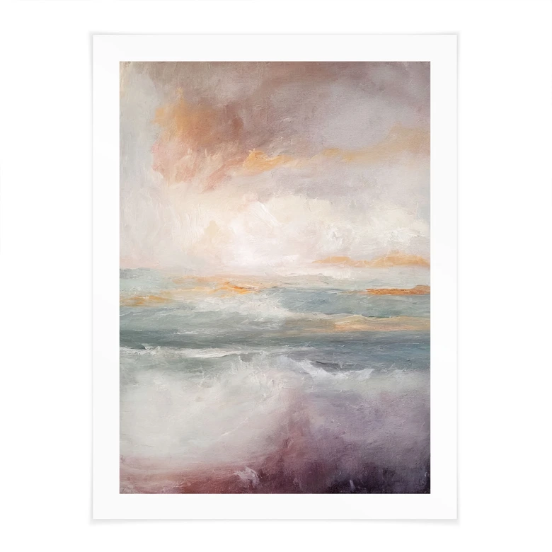 Poster Abstrakta vågor i skymningsljuset - Alpenglow Workshop 