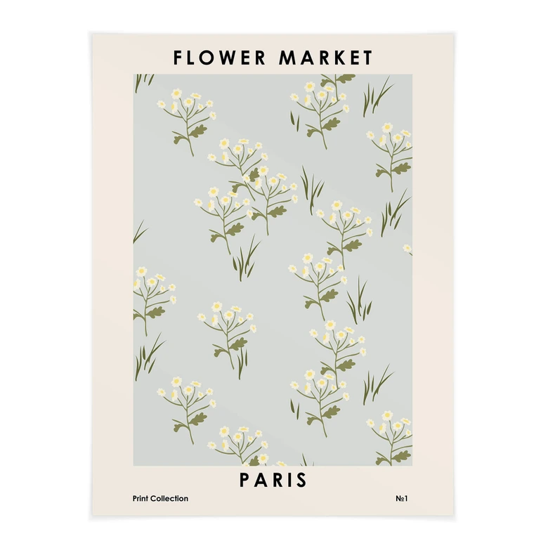 Poster NKTN - Flower Market Paris 