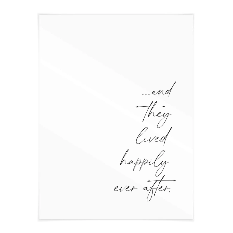 Poster ...and they lived happily ever after 