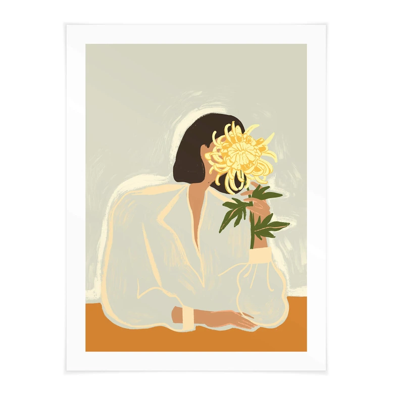 Póster Arty Guava - Crisantemo en la mano 