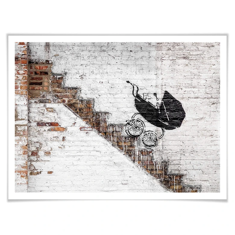 Poster Banksy - Baby Carriage 