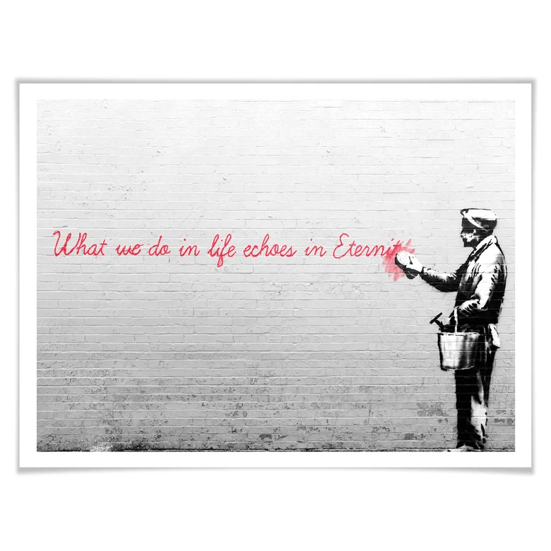 Poster Banksy - Ekon i evigheten 