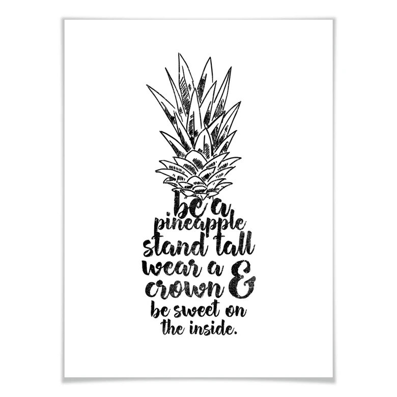 Poster Be a pineapple 