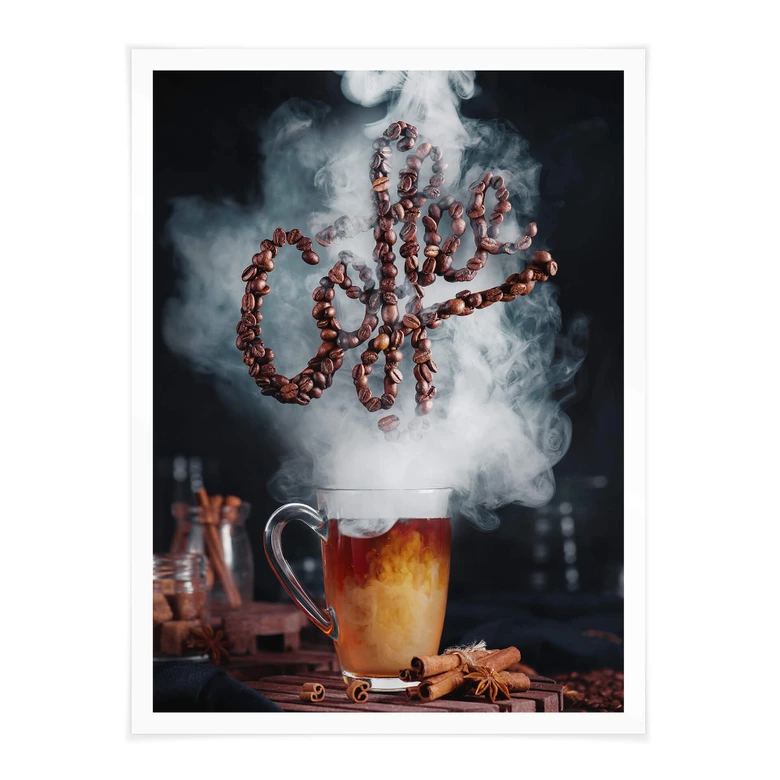 Poster Belenko - odeur de café 