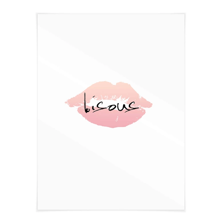 Poster Bisous 