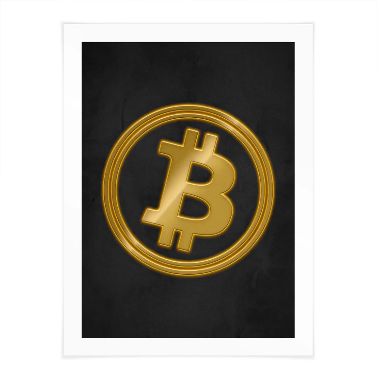Poster Bitcoin Logo 