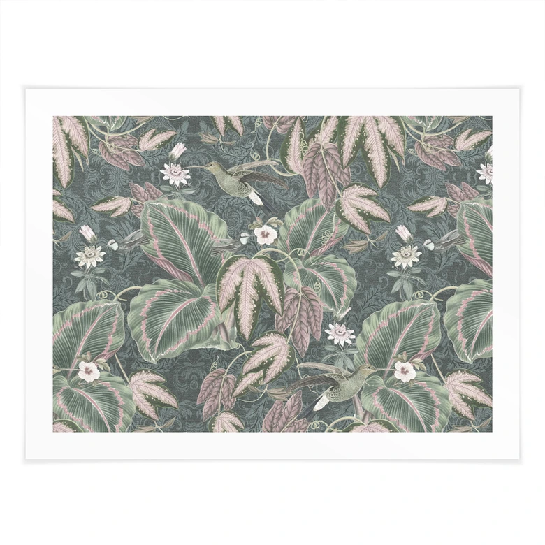 Poster Kolibri im Tropenwald - Bloomery Decor 