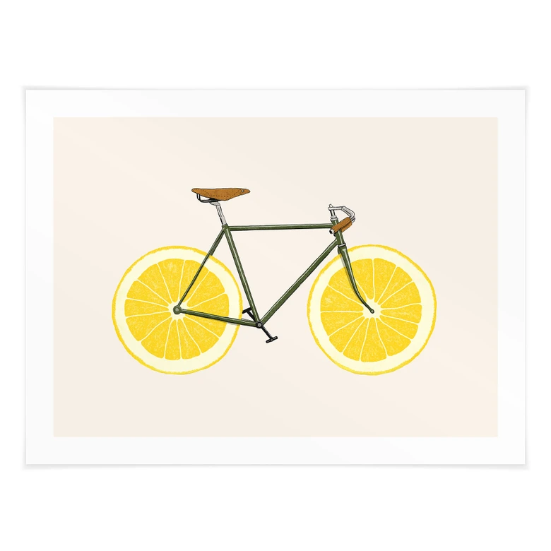Poster Lemon Bicycle - Bodart 