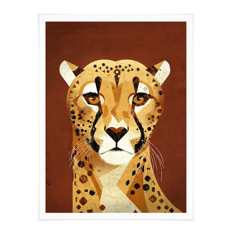 Poster Braun Luipaard