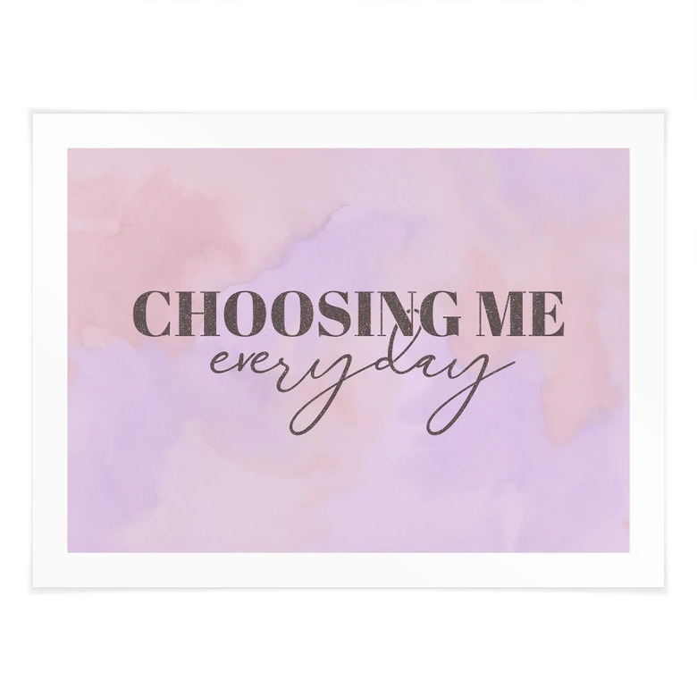 Att välja mig varje dag | Affirmation Poster 