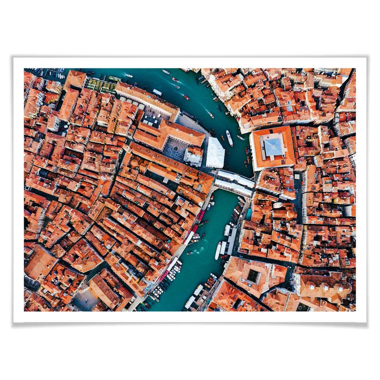 Poster Colombo - Venedig von oben 