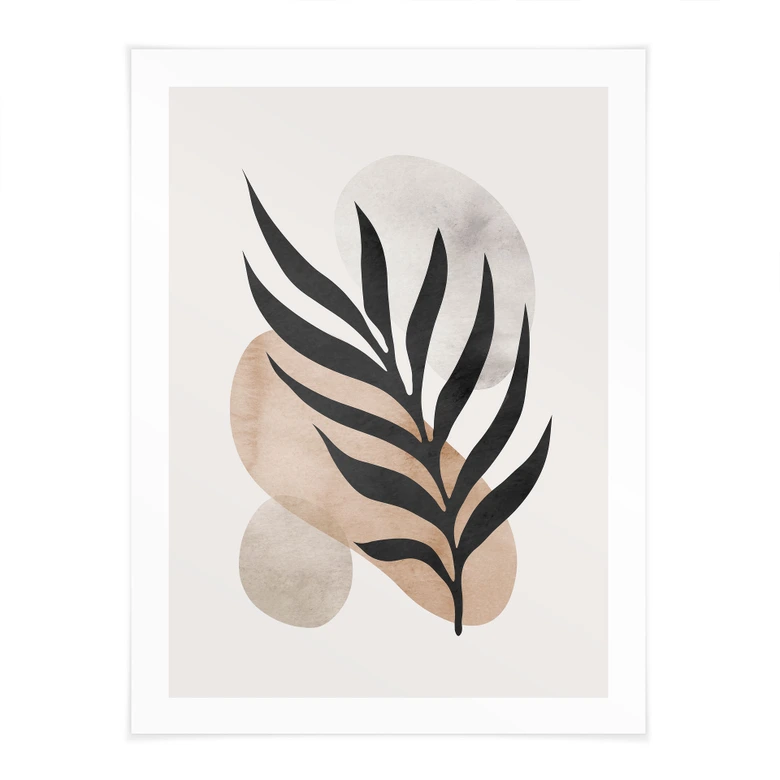 Poster Botanische Silhouette mit kunstvoller Geometrie - Costa 