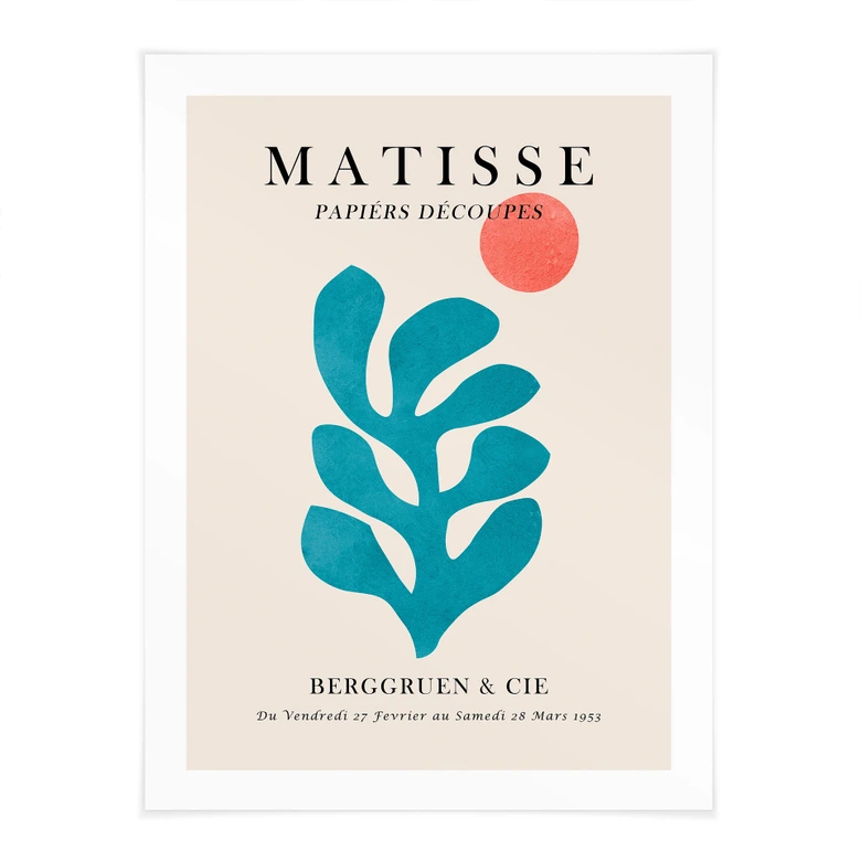 Poster utställning Paris 1953 i Matisse-stil - Costa 